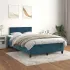 Pat box spring cu saltea, gri închis, 120x190 cm, catifea GartenMobel Dekor