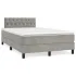 Pat box spring cu saltea, verde închis, 120x190 cm, catifea GartenMobel Dekor