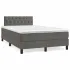 Pat box spring cu saltea, verde închis, 120x190 cm, catifea GartenMobel Dekor