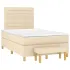 Pat box spring cu saltea, negru, 120x190 cm, catifea GartenMobel Dekor