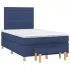 Pat box spring cu saltea, negru, 120x190 cm, catifea GartenMobel Dekor
