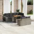 Set canapele de grădină cu perne, 11 piese, gri, poliratan GartenMobel Dekor