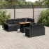 Set canapele de grădină cu perne, 11 piese, gri, poliratan GartenMobel Dekor