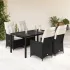 Set mobilier de grădină cu perne, 5 piese, negru, poliratan GartenMobel Dekor