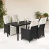 Set mobilier de grădină cu perne, 9 piese, negru, poliratan GartenMobel Dekor
