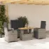Set mobilier de grădină cu perne, 3 piese, gri, poliratan GartenMobel Dekor