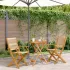 Set mobilier de grădină 5 piese polipropilenă bej/lemn masiv GartenMobel Dekor