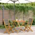 Set mobilier de grădină 5 piese polipropilenă gri/lemn masiv GartenMobel Dekor