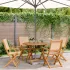 Set mobilier de grădină 5 piese textil taupe/lemn masiv GartenMobel Dekor