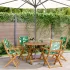 Set mobilier de grădină 5 piese textil taupe/lemn masiv GartenMobel Dekor