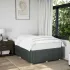Cadru de pat fără saltea, gri închis, 140x200 cm, textil GartenMobel Dekor