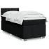 Pat box spring cu saltea, negru, 180x200 cm, catifea GartenMobel Dekor