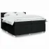 Pat box spring cu saltea, negru, 180x200 cm, catifea GartenMobel Dekor