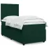 Pat box spring cu saltea, verde închis, 90x200 cm, catifea GartenMobel Dekor