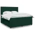 Pat box spring cu saltea, verde închis, 90x200 cm, catifea GartenMobel Dekor