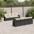 Set canapele de grădină, 9 piese, cu perne, bej, poliratan GartenMobel Dekor