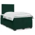Pat box spring cu saltea, verde închis, 160x200 cm, catifea GartenMobel Dekor