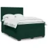 Pat box spring cu saltea, verde închis, 160x200 cm, catifea GartenMobel Dekor
