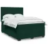Pat box spring cu saltea, verde închis, 160x200 cm, catifea GartenMobel Dekor