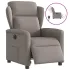 Fotoliu rabatabil electric, gri taupe, material textil GartenMobel Dekor