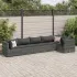 Set mobilier de grădină cu perne, 6 piese, gri, poliratan GartenMobel Dekor