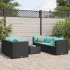 Set mobilier de grădină cu perne, 7 piese, gri, poliratan GartenMobel Dekor