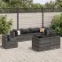Set mobilier de grădină cu perne, 8 piese, negru, poliratan GartenMobel Dekor