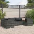 Set mobilier de grădină cu perne, 6 piese, maro, poliratan GartenMobel Dekor