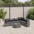 Set canapele de grădină cu perne, 6 piese, maro, poliratan GartenMobel Dekor
