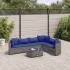 Set canapele de grădină cu perne, 6 piese, maro, poliratan GartenMobel Dekor