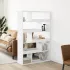 Bibliotecă/Separator cameră, alb, 100x33x94,5 cm GartenMobel Dekor