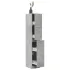 Dulap de farmacie, gri beton, 30x41x144,5 cm, lemn prelucrat GartenMobel Dekor
