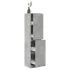 Dulap de farmacie, gri beton, 30x41x144,5 cm, lemn prelucrat GartenMobel Dekor