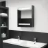 Dulap de baie cu oglindă și LED, antracit, 50x14x60 cm GartenMobel Dekor
