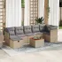 Set canapele de grădină cu perne, 8 piese, gri, poliratan GartenMobel Dekor