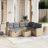 Set canapele de grădină cu perne, 8 piese, gri, poliratan GartenMobel Dekor