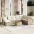 Set canapele de grădină, 9 piese, cu perne, gri, poliratan GartenMobel Dekor