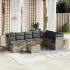Set canapele de grădină, 9 piese, cu perne, gri, poliratan GartenMobel Dekor