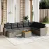 Set canapele de grădină, 9 piese, cu perne, gri, poliratan GartenMobel Dekor