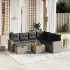 Set canapele de grădină cu perne, 8 piese, gri, poliratan GartenMobel Dekor