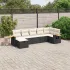 Set canapele de grădină, 7 piese, cu perne, bej, poliratan GartenMobel Dekor