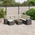 Set canapele de grădină, 8 piese, cu perne, bej, poliratan GartenMobel Dekor