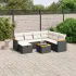 Set canapele de grădină, 8 piese, cu perne, bej, poliratan GartenMobel Dekor