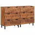 Bufet 2 pcs Finisaj Alb Spălat 60 x 33 x 75 cm GartenMobel Dekor