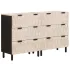 Bufet 2 pcs Finisaj Alb Spălat 60 x 33 x 75 cm GartenMobel Dekor