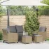 Set canapele de grădină cu perne, 6 piese, bej, poliratan GartenMobel Dekor