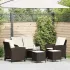 Set canapele de grădină cu perne, 6 piese, bej, poliratan GartenMobel Dekor