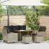 Set mobilier de grădină cu perne, 6 piese, negru, poliratan GartenMobel Dekor