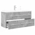Set mobilier de baie, 2 piese, gri beton, lemn compozit GartenMobel Dekor
