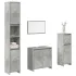 Set mobilier de baie, 4 piese, gri beton, lemn compozit GartenMobel Dekor